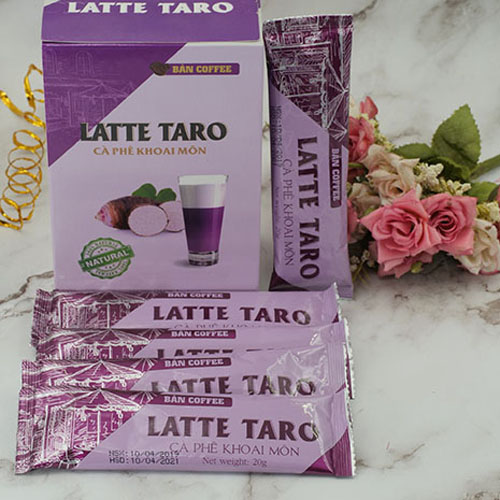 Latte Taro Cà phê khoai môn Loại hòa tan