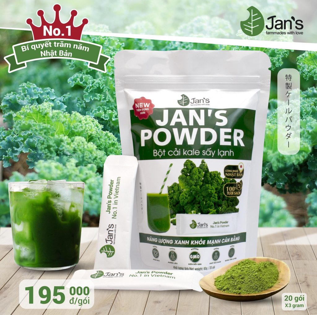 Bột cải Kale sấy lạnh Jan’s Powder