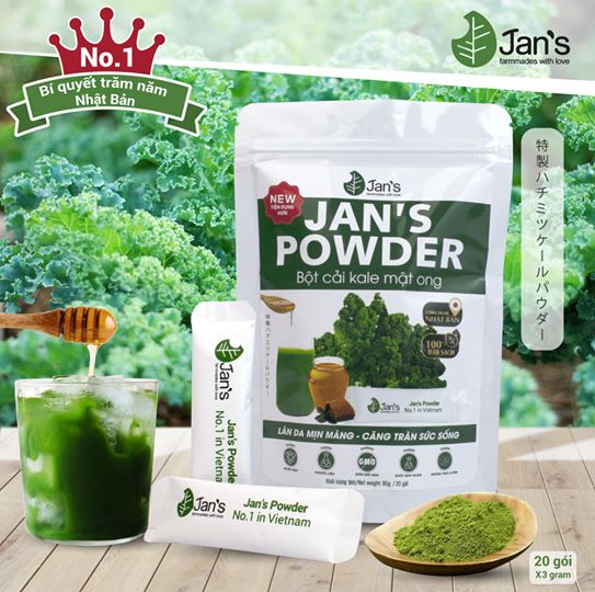 Bột cải Kale mật ong Jan’s Powder