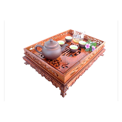 Khay trà gỗ có thành