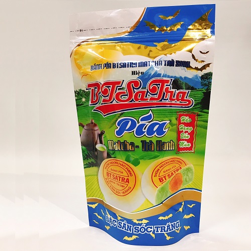 Bánh Pía matcha trà xanh hiệu Bá Tùng (BTSATRA) - Đặc sản Sóc Trăng