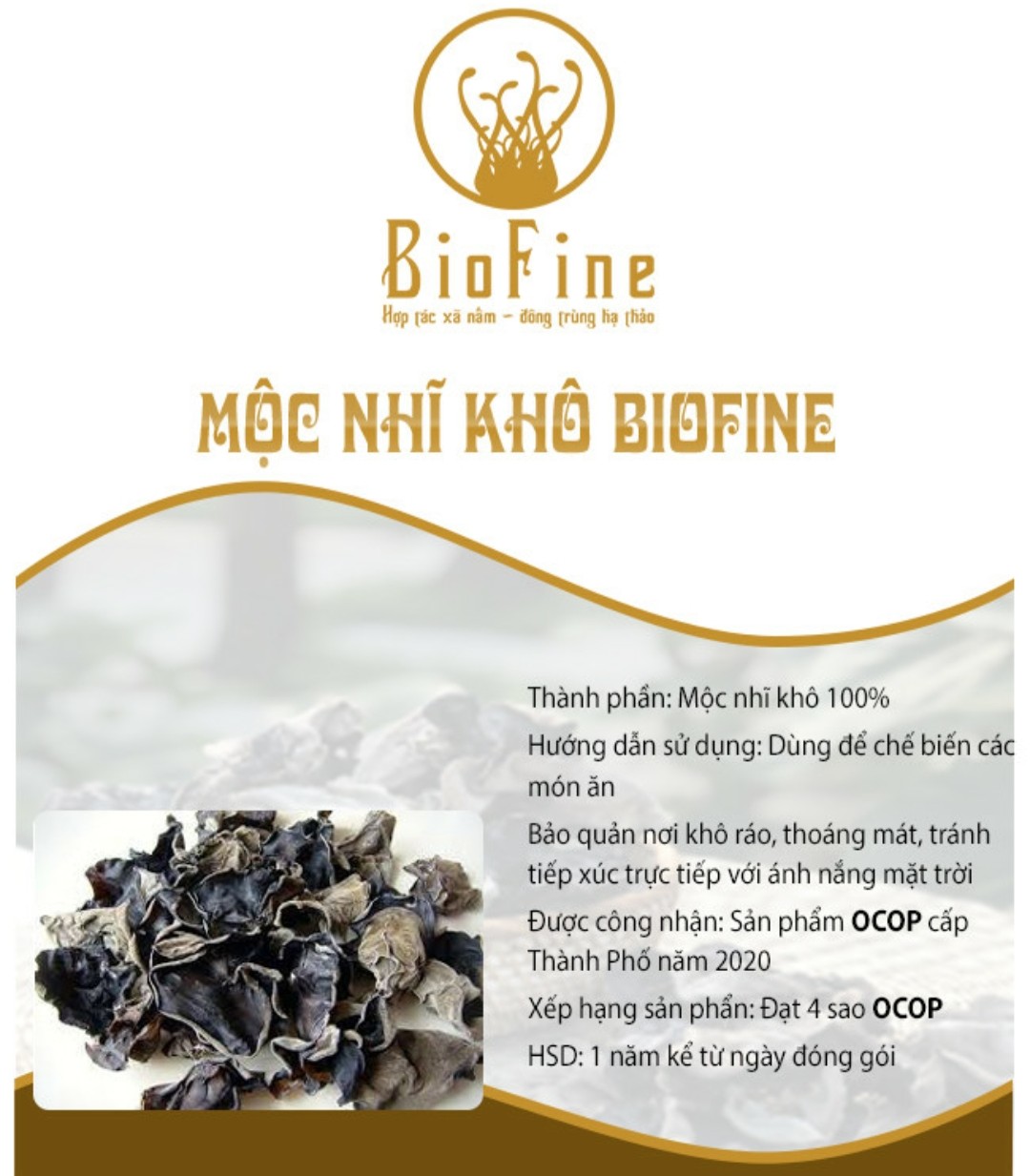 Mộc nhĩ khô BioFine