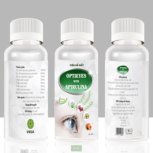 Viên uống bổ mắt, chống oxi hoá Optieyes with Spirulina
