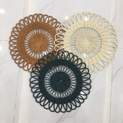 Hoa đan mây treo tường trang trí