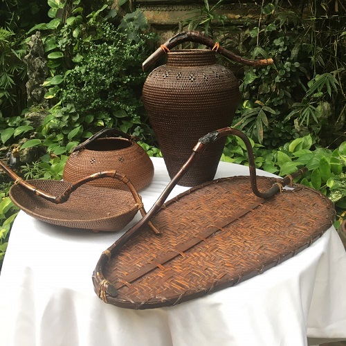 Bộ mây mây tre đan trang trí Tết