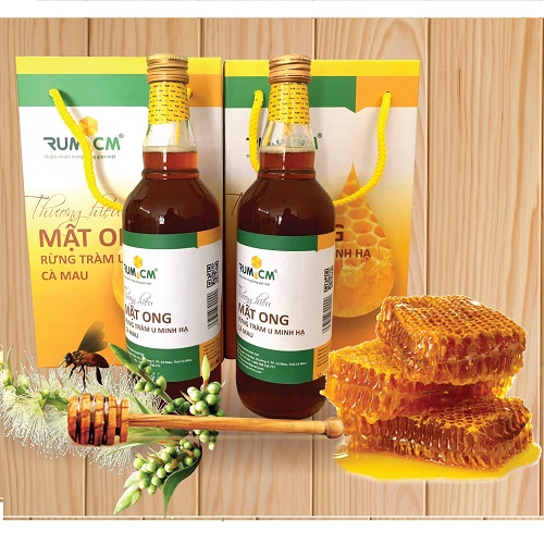 Mật ong hoa tràm rừng U Minh Hạ (500ml) - hn.check.net.vn